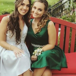 Emerald green homecoming dress